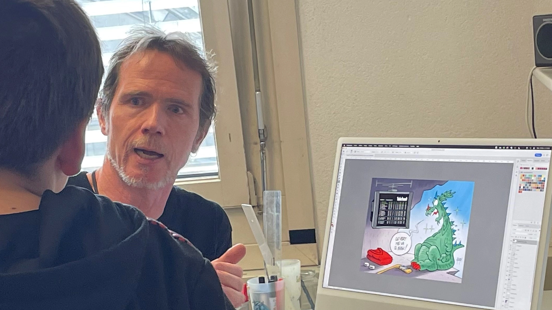 Notre visite au quotidien « La Liberté » avec le dessinateur Alex