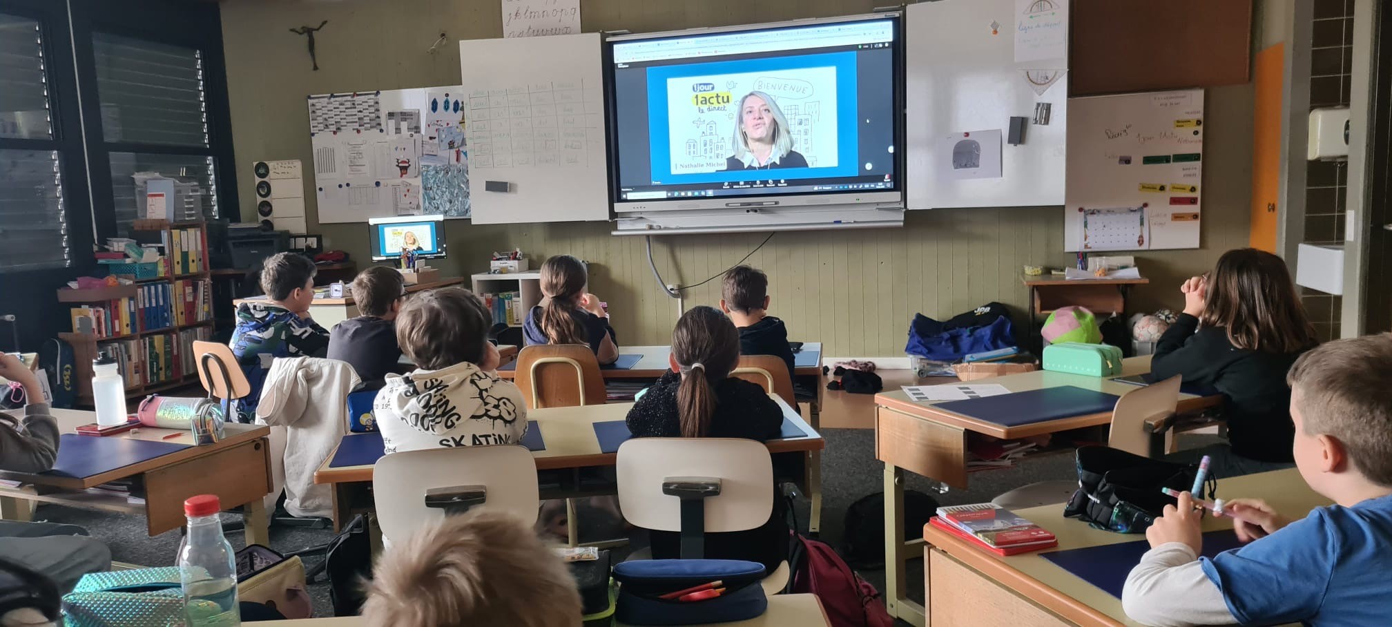 Un webinaire suivi par des écoliers à Ardon (VS)